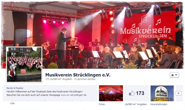 Facebook Seite des Musikverein Strücklingen 2013 Facebook Seite des Musikverein Strücklingen 2013