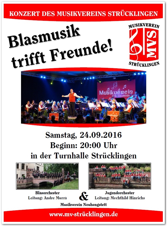 Konzert 2016 Musikverein Strücklingen Konzert 2016 Musikverein Strücklingen